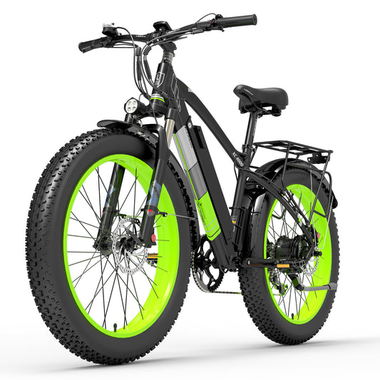 Lankeleisi XC4000 1000W 48V 17.5Ah электрический велосипед, 26-дюймовый велосипед с снежным велосипедом, передний и задний гидравлический Диск тормоз