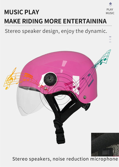 AI Smart Helmet с камерой Front & Rear HD, Bluetooth Calling и WIFI, Support Phone APP Live Check, Сохранить и делиться