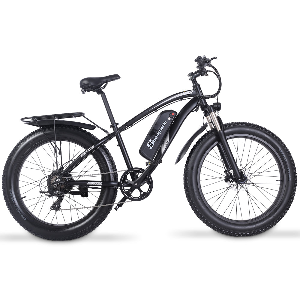 Shengmilo MX02S 26-дюймовый электрический велосипед 1000W Мужская гора Велосипедный велосипед 48V17Ah литиевая батарея 4.0 жирная шина E-bike гидравлическая Диск тормоз