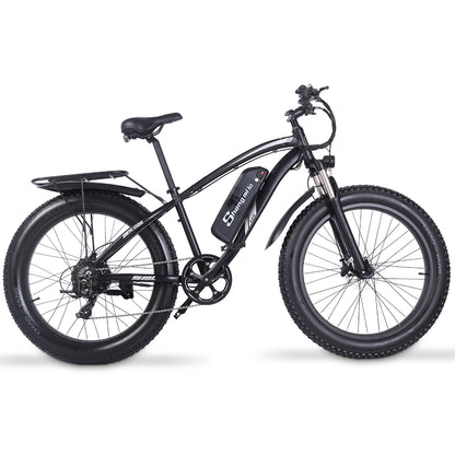 Shengmilo MX02S 26-дюймовый электрический велосипед 1000W Мужская гора Велосипедный велосипед 48V17Ah литиевая батарея 4.0 жирная шина E-bike гидравлическая Диск тормоз