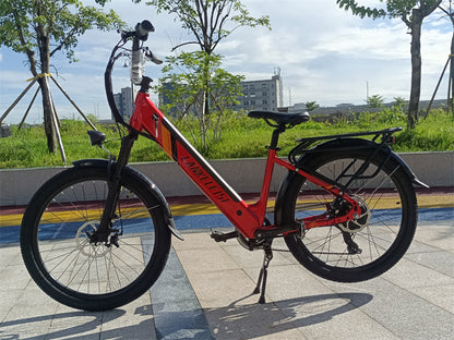 ES500 Pro 500W 48V 16Ah 130Km Endurance 24-дюймовый безщеточный мотор Bike Dual Disc Brakes 32km/h Max Speed City Bik