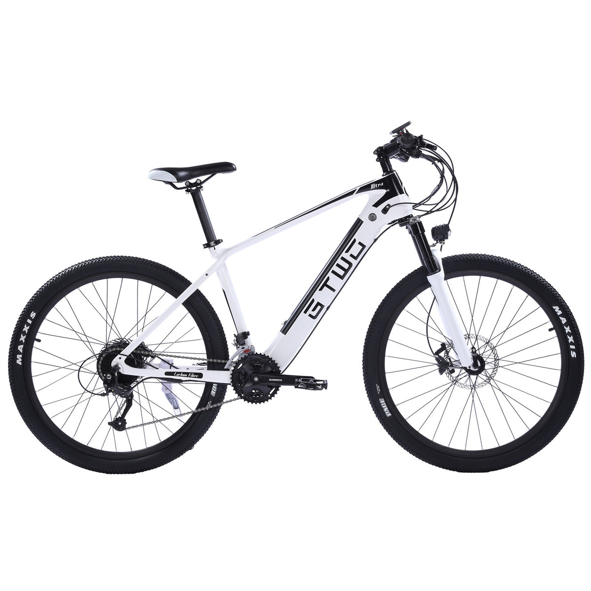 27.5-дюймовый электрический углеродный виток, adpopt 350W / 500W Motor, Air Shock Absorber Front Fork, 27 Speed Mountain велосипед